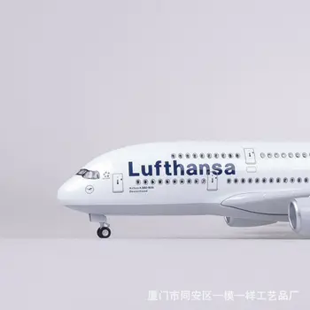 1/160 Lufthansa Airbuss A380 Avioane De Pasageri Model De Lumină Și Sunet German Airlines