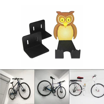 1 Set de Bufnita Biciclete Biciclete Rack de Afișare Cârlige Owl Set Depozitare Biciclete Montat pe Perete Raft Titularii de Standuri pentru Magazin de pe Piața de Origine