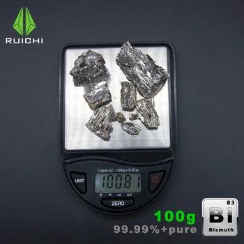100g Bismut Metalic de Bismut lingou Bi Cristale de Înaltă Puritate de 99,99%, transport gratuit