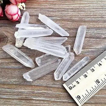 100g/lot Natura Piatră Tibet Clar Naturale Cristal de Cuarț Puncte de Vindecare Bagheta Specimen de Piatră Pentru Manopera de Luare de Bijuterii
