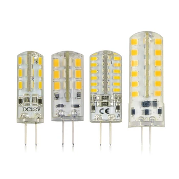 10buc Mini G4 Becuri LED 2835 SMD 3014 24/48leds 12V DC / AC Înlocui 20W 30W lampa cu Halogen Pentru interior Candelabru de iluminat