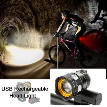 15000LM T6 LED-uri de Lumină Biciclete/Biciclete/Lumina Set USB Reîncărcabilă Far/Lanterna Impermeabila cu Zoom Ciclism Lampa pentru Biciclete #ED