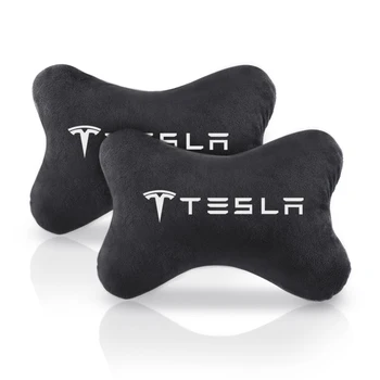 1buc Auto Auto Seat Cap Gât Restul Perna Tetiera Perna Pad pentru Tesla model 3 model X Y Roadster stil Accesorii de Styling Auto