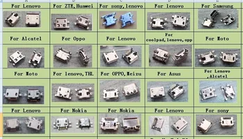 20 de modele 200pcs conector micro usb port de încărcare pentru moto,nokia,Lenovo, ZTE, huawei,THL,OPUS și altele