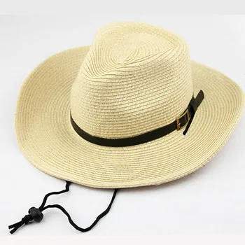 2019 Noi Panama Pălării De Paie De Vară Pe Plajă Mexican Pălărie De Cowboy Cu Pălărie Cowgirl Vest De Protecție Solară Plajă Pălărie