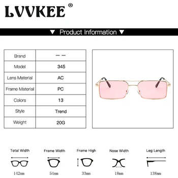 2020 Dreptunghi ochelari de Soare Femei de Moda de Lux de Brand Designer de Rosu Clar, Obiectiv Mic Personalitate Ochelari de Soare Nuante razelor UV400