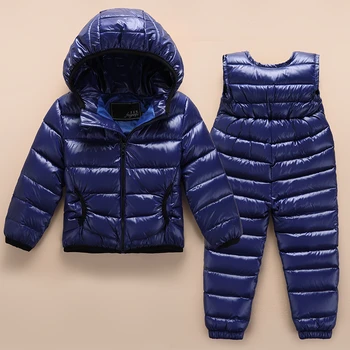 2020 Noi pentru Copii de Iarna 90% Rață jos jos Jacheta Baby girl haine pentru Uzura de Schi Băiat Copil Hanorac Zăpadă Set lumina Calda Seturi de Îmbrăcăminte