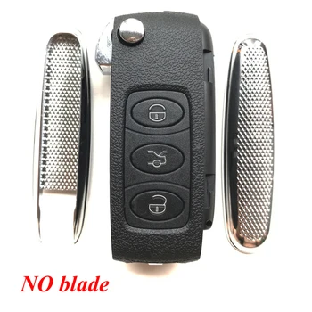 3 Butoane Flip Pliere Capac Cheie Fob Pentru Bentley Înlocuire cheie de la Distanță shell cazul gol cheie de Masina