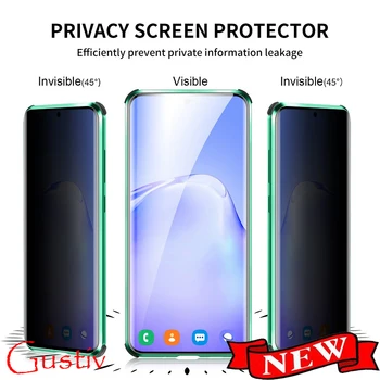 360 Full Screen Protector Matal Cazul în care Telefonul Pentru Galaxy S20 FE Nota 20 Plus Ultra Magnetic Tmepered Sticlă Capacul din Spate