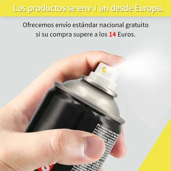 400ml vopsea acrilica spray cu uscare rapidă, fără bule de aer, standard, nava din Europa, mat Culoare Negru 9005