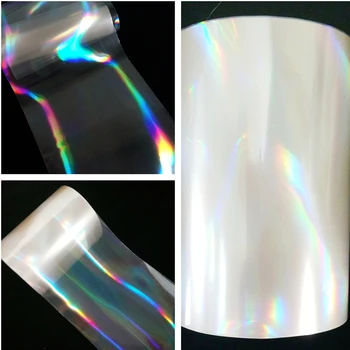 8CMx120M Holografic Autocolant Pentru DIY Unghii Arta Laser frige Star Folie de Transfer Film Complet Acoperi Decalcomanii de Manichiura Instrument