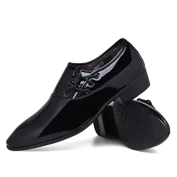 Afaceri Formale Rochie Pantofi Barbati 2019 Toamna din Piele Oxford Pantofi de costum Barbati din Piele Pantofi Oxford Barbati Zapatos Hombre HV-023