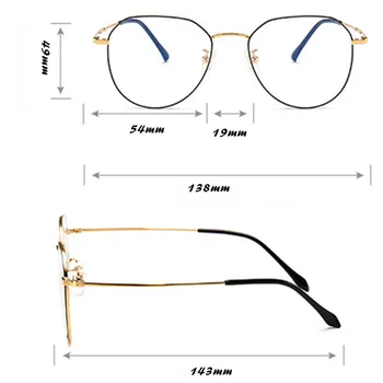 B-Titan Optice Rama de Ochelari Anti-albastru Poligonale Titan Ochelari Vintage clar ochi Unisex Oglindă Plană rame de ochelari