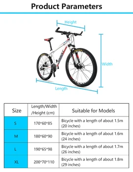 Biciclete Echipament de Protecție Capac de Biciclete Acoperi 190T Nylon Impermeabil, Anti Praf, Ploaie Protectie UV Pentru MTB Biciclete Rutier Cu sistem de Blocare gauri