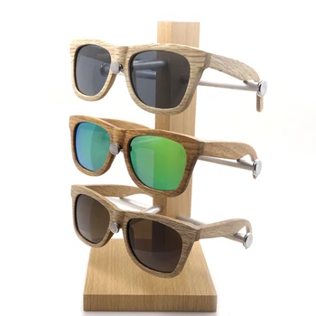 BOBO PASĂRE de Moda pentru Bărbați ochelari de Soare Polarizat Personalizate din Lemn de Bambus ochelari de soare Pătrat În Cutie de Cadou Dropshipping Personalizate OEM