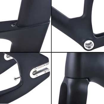 BXT 2020 nou full carbon urmări cadru cu Furca seatpost T800 echipament fix de Carbon Pista de Biciclete Cadru stabilit folosit pentru curse de biciclete cadru