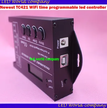 Cele mai noi TC421 WiFi timp programabil controler cu led-uri de 5 canale,max 5*4A pentru 5050 3528 5630 benzi led dimmer controller