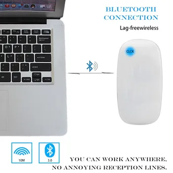 CHUYI Bluetooth Wireless Touch Mouse Ultra Subțire Optice Magic Soareci 1200 DPI Slim Calculator Gamer Mause Pentru Apple PC, Laptop, Desktop
