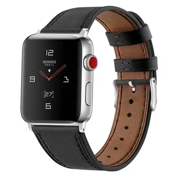 Correas Piele correa pentru apple watch iwatch 3 benzi 4 5 trupa 38mm 42mm curea curea 44 40 mm pulseira pentru applewatch centura