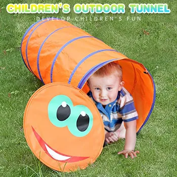 Crawl copilul Tunel Interioară în aer liber, Copiii se Joacă Cort Cort pentru Copii Animale Caterpillar Copil Crawling Tunel Jucarii