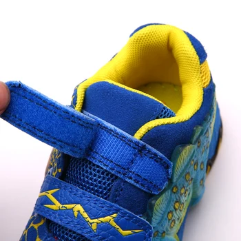 Dinoskulls Baieti Pantofi de CONDUS 3D Dinozaur Copii Adidasi Light Up Sport pentru Copii Formatori 2020 Toamna Copilul Pantofi de Tenis