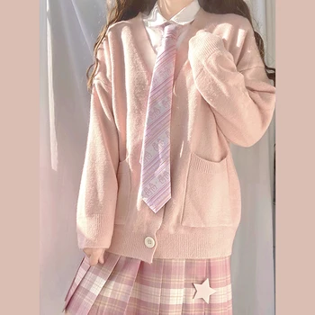 Fată școală Uniformă JK Cardigan Vrac JK Pulover Haina Japoneze Uniforme Școlare Moda Japoneză bune echipamente Chandail