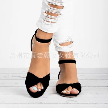 Femei Mid-low Pantofi cu toc 2020 Nouă Primăvară-Vară cap Rotund Wedge Sandale Femei Sexy Leopard de imprimare Pantofi de Partid, Plus-size 35-43