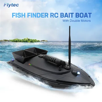 Flytec, 2011-5 / V007 / V500 Electric Momeală de Pescuit Barca RC 500 M Distanță de Pește Finder 5.4 km/h Dublu Motor Jucării Kit / RTR Versiune