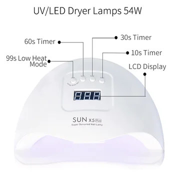 Gel lac de Unghii Kit Cu LED UV Uscător de Lampa Manichiura Set de Instrumente de Unghii Kit Pentru Set Manichiura Pentru Gel Lac