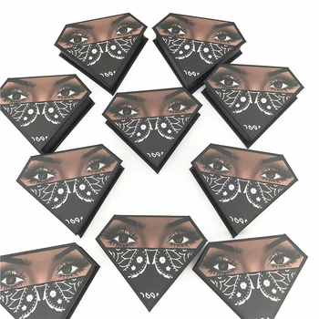 Gene False cutie pachet genelor cutii de ambalaj logo-ul personalizat faux cils nurca gene magnetic Diamant cutie de caz 2020