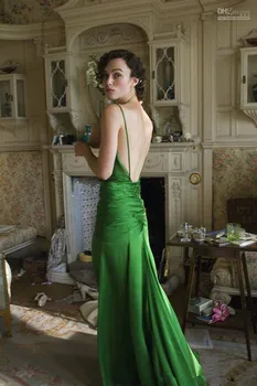 Hunter Rochie Verde pe keira knightley din filmul atonement proiectat de jacqueline durran timp celebritate rochie de Seara