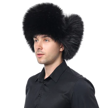 Iarna barbati Trapper Hat Pluș Piele Sintetica rusă Trapper Pălării Rece-dovada BMF88