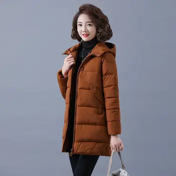 Iarna, Hanorace Femei 2020 Nou coreean Liber Feminin Jacheta Vatuita Thicked Cald Jos Strat de Bumbac Gilrs jaqueta feminina H152