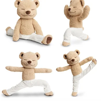 Ins Drăguț Animal De Pluș Ursuleți De Pluș Yoga Jucării Umplute, Jucării De Pluș Poartă Yoga Urs Păpușă Jucărie De Pluș Papusa Ursulet Varietate De Creatie