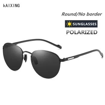 KAIXING Brand Polarizate ochelarii de Condus 2020 Bărbați de Lux ochelari de Soare Rotund Pentru Femei gafas de sol hombre para UV400 Ochelari