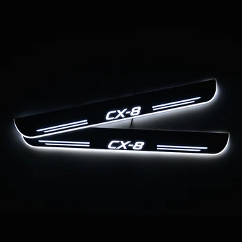 LED Praguri Usi Scuff-Placa pentru Mazda CX-7 CX7 ER CX-8 CX8 KG CX-9 CX9 TB Acrilice Flux de Lumină Pragul Ușii Accesorii Auto