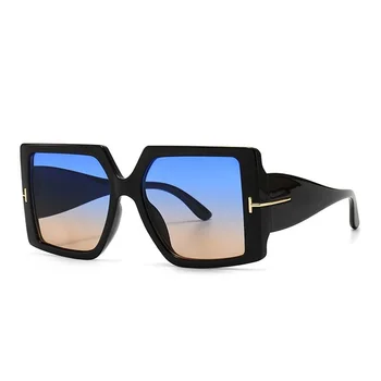 Leopard de Epocă Supradimensionate Shades ochelari de Soare Femei Bărbați care Călătoresc Metal T Ochelari de Soare pentru Femei Ochelari Pătrați zonnebril dames Noi