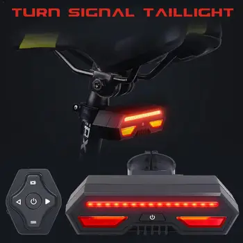Lumina de Semnalizare USB Reîncărcabilă 2000mah Biciclete din Spate Lumina de Ciclism fără Fir Control de la Distanță Inteligent pentru MTB Biciclete Rutier