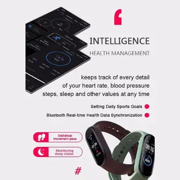 M5 Sport Smartband Fitness Brățară Inteligent Tensiunii Arteriale Monitor Cardiac Rata De Trupa