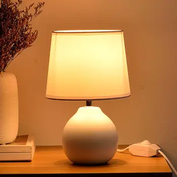 Macarons Dormitor Lampă de Noptieră INS Minimalist Ceramică de Masă Lampă pentru Camera de zi, Camera de Studiu Decorațiuni interioare de Iluminat