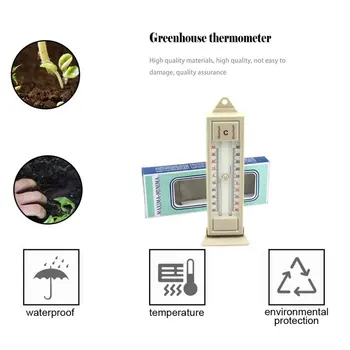 Maximă și Minimă Termometru de Interior, în aer liber, Grădină cu efect de Seră Perete Monitor de Temperatură -40 la 50 de Grade Termometru