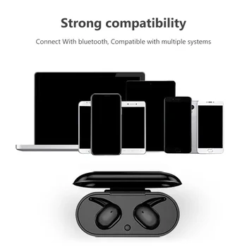 Mini Y30 TWS Bluetooth v5.0 Adevărat Wireless Căști In-ear de Reducere a Zgomotului Căști Stereo Auriculare pentru Android ios
