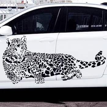 Negru PVC Autocolante de Perete Leopard Ghepard 3D Detașabil Decalcomanii de Perete Decor Acasă Autocolante Transport Gratuit