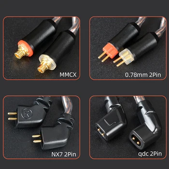 NiceHCK LitzOCC 4N Litz Cupru OCC Casti Cablu de 3,5 mm/2,5 mm/4.4 mm MMCX/NX7/QDC/0.78 2Pin Pentru CIEM ZAX ASX ASF BA8 VX V90s MK3