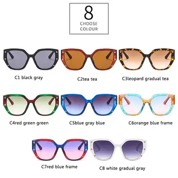 Noi, Supradimensionate, ochelari de Soare Femei de Lux Nit Mare Cadru Ochelari de Soare Pentru Femei Gradient de Umbră în aer liber Ochelari de Gafa de sol UV400