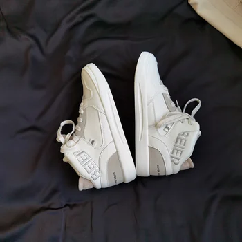 Noua toamna versiunea coreeană de toate-meci high-top casual din piele pantofi albi Zapatillas Hombre clasic pantofi pentru bărbați pantofi de designer