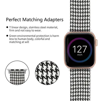 Panza de nylon curea de ceas pentru apple iwatch 1 2 3 4 5 38/40mm 42/44mm Ceasul inteligent benzi pentru iphone ceasuri femei barbati unisex
