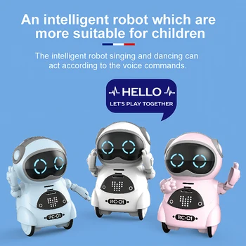 RC Robot 939A Buzunar Roboți Interactiv Vorbesc de Recunoaștere a Vocii Record Cântatul, Dansul Spune Povestea Mini-Jucarii pentru Copii