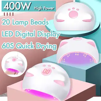 Senzor inteligent Lampa de Unghii Nail Dryer Pentru Toate Geluri Nail Art Instrumente de LED-uri UV de Gheață Lampa Pentru Manichiura cu Gel Lac de Uscare Rapida Lampa