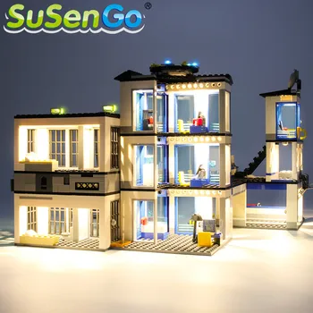 SuSenGo LED Light Set Pentru 60141 Oraș Serie Secția de Poliție Compatibil cu 02020 39058 10660